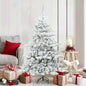 JUNG Vida Künstlicher klappbarer Weihnachtsbaum Weiß 150 cm PVC und Stahl