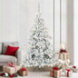 JUNG Vida Künstlicher klappbarer Weihnachtsbaum Weiß 180 cm PVC und Stahl