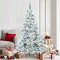 JUNG Vida Künstlicher klappbarer Weihnachtsbaum Weiß 180 cm PVC und Stahl