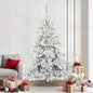 JUNG Vida Künstlicher klappbarer Weihnachtsbaum Weiß 210 cm PVC und Stahl