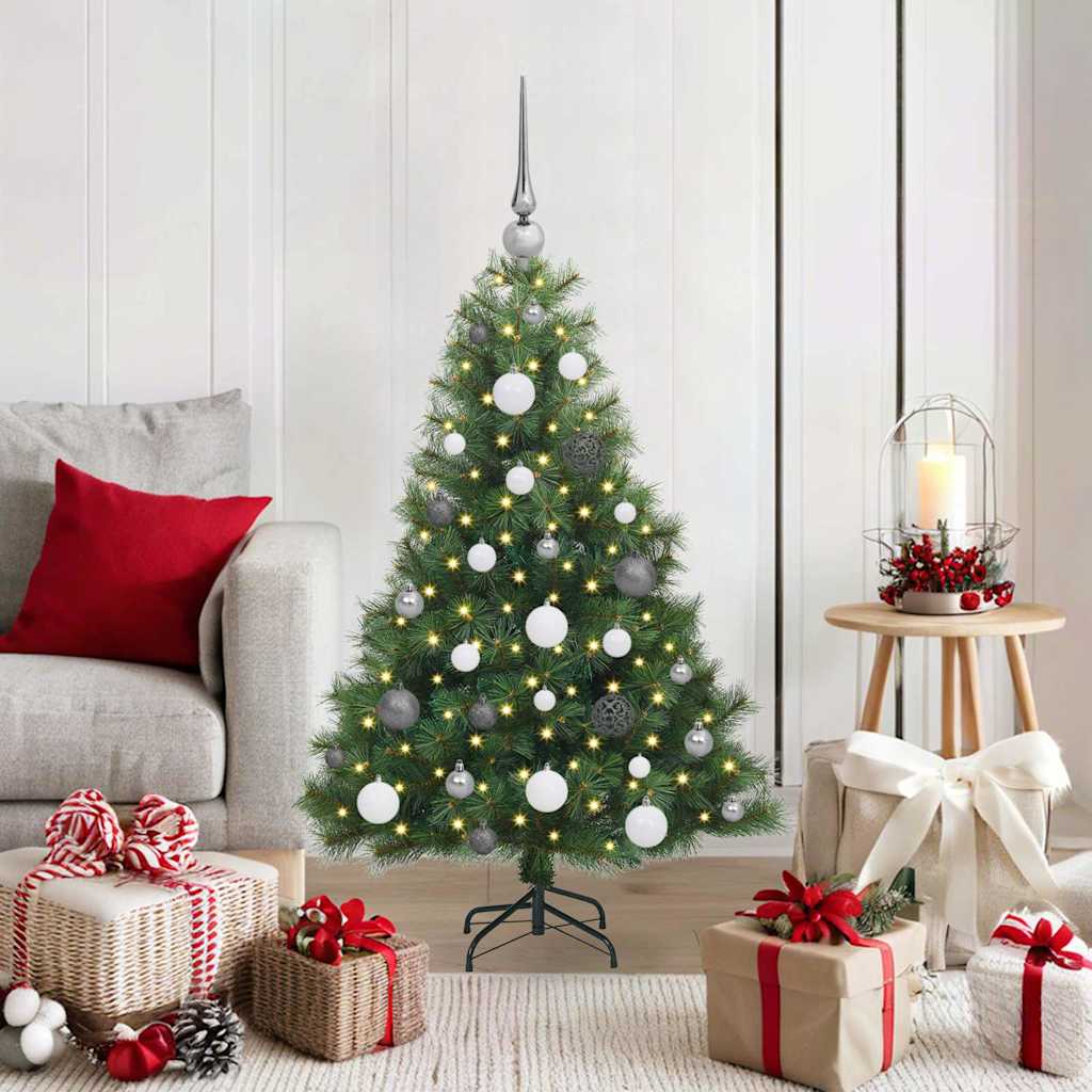 JUNG Vida Künstlicher Weihnachtsbaum mit 150 LEDs Grün 120 cm PE und PVC