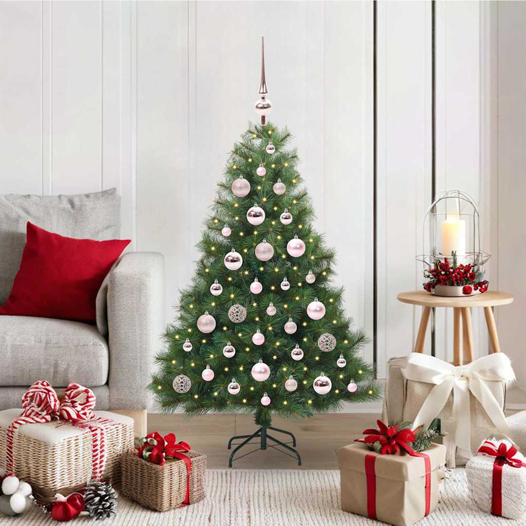JUNG Vida Künstlicher Weihnachtsbaum mit 150 LEDs Grün 120 cm PE und PVC