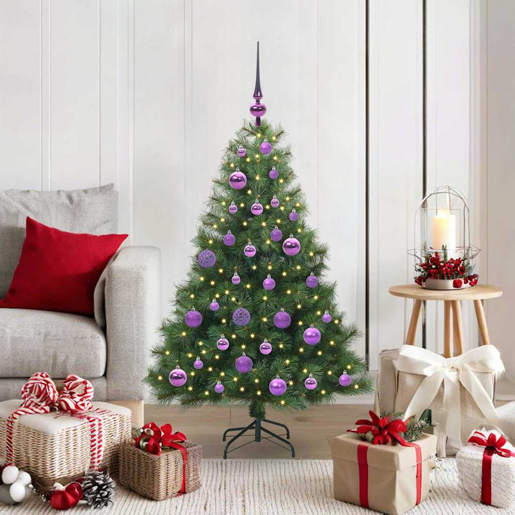 JUNG Vida Künstlicher Weihnachtsbaum mit 150 LEDs Grün 120 cm PE und PVC