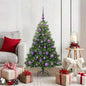 JUNG Vida Künstlicher Weihnachtsbaum mit 150 LEDs Grün 120 cm PE und PVC