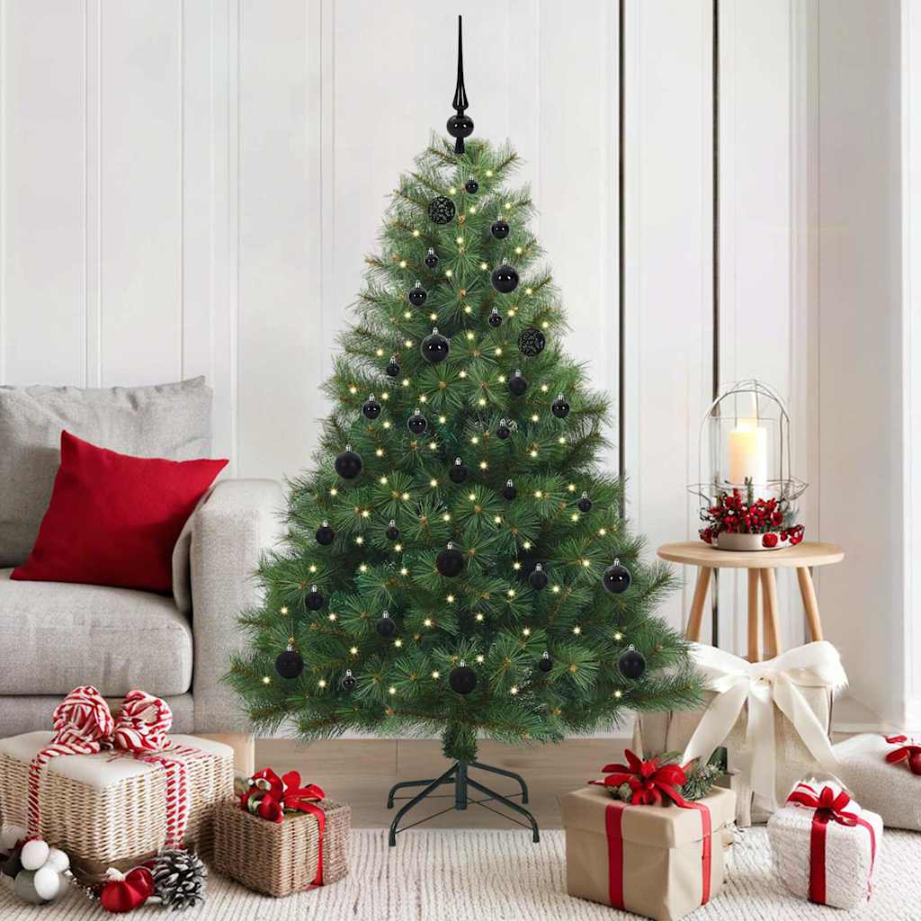 JUNG Vida Künstlicher Weihnachtsbaum mit 150 LEDs Grün 150 cm PE und PVC