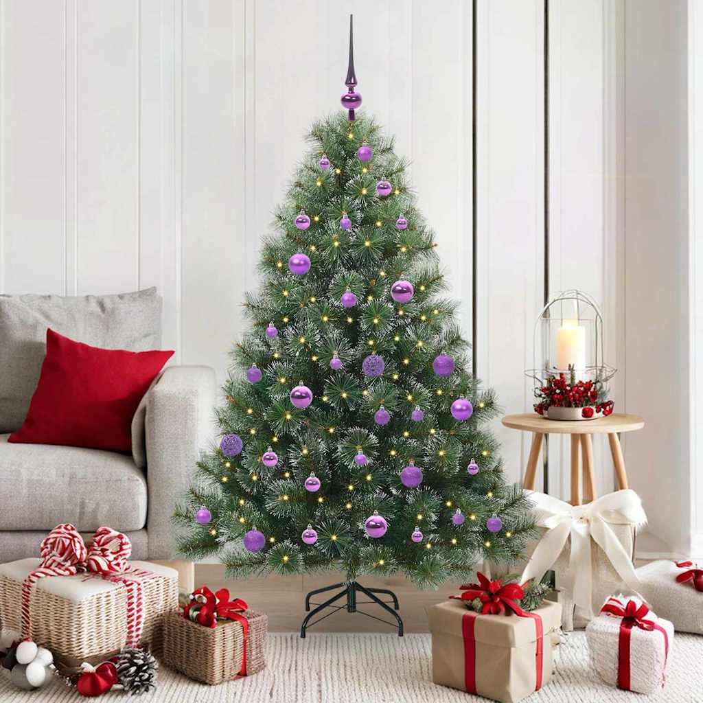JUNG Vida Künstlicher Weihnachtsbaum mit 150 LEDs Grün 150 cm PE und PVC