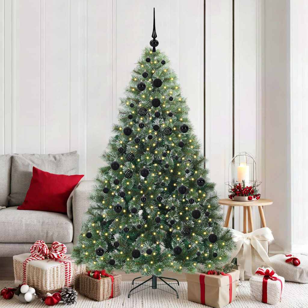 JUNG Vida Künstlicher Weihnachtsbaum mit 300 LEDs Grün 180 cm PE und PVC