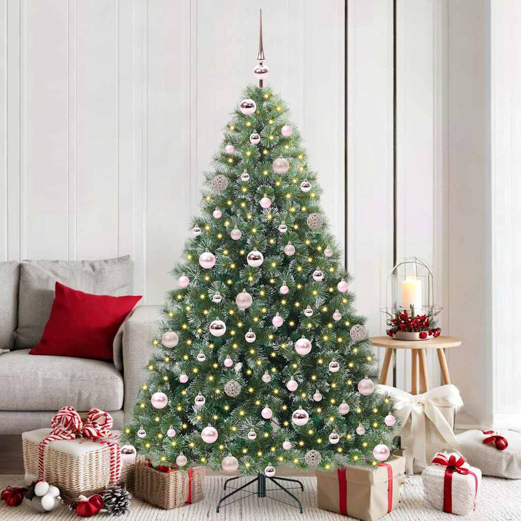 JUNG Vida Künstlicher Weihnachtsbaum mit 300 LEDs Grün 180 cm PE und PVC