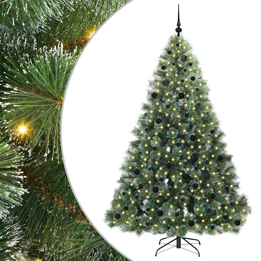 JUNG Vida Künstlicher Weihnachtsbaum mit 300 LEDs Grün 210 cm PE und PVC