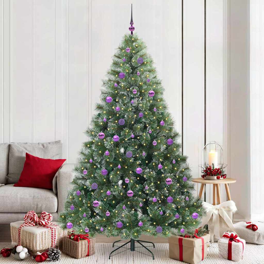 JUNG Vida Künstlicher Weihnachtsbaum mit 300 LEDs Grün 210 cm PE und PVC