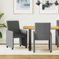 JUNG Vida Esszimmerstühle mit Rollen 2 pcs Dunkelgrau 57 x 66 x 94 cm