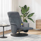 JUNG Vida Massage Relaxsessel Dunkelgrau 91 x 71 x 105 cm Samt