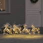 JUNG Vida LED Rentiere mit 80 LEDs 4 pcs Gold PET