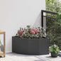 JUNG Vida Eckpflanzer Schwarz 60 x 60 x 35 cm Stahl