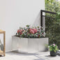 JUNG Vida Eckpflanzer Silber 60 x 60 x 35 cm Edelstahl