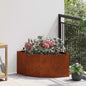 JUNG Vida Eckpflanzer Rostig 60 x 60 x 35 cm Wetterfeststahl