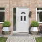 JUNG Vida Pflanzkübel 2 pcs Silber 75 x 75 x 60 cm Verzinkter Stahl