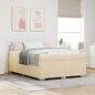 JUNG Vida Bettrahmen mit Matratze Creme 160 x 200 cm Stoff