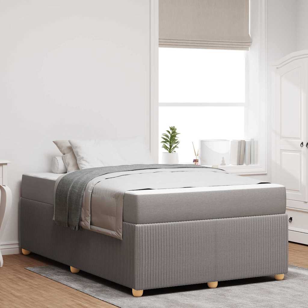 JUNG Vida Bettrahmen mit Matratze Taupe 120 x 200 cm Stoff