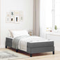 JUNG Vida Boxspringbett mit Matratze Dunkelgrau 90 x 190 cm Stoff