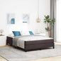 JUNG Vida Boxspringbett mit Matratze Dunkelbraun 160 x 200 cm Stoff