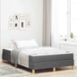 JUNG Vida Boxspringbett mit Matratze Dunkelgrau 120 x 190 cm Stoff