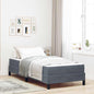 JUNG Vida Boxspringbett mit Matratze Dunkelgrau 90 x 200 cm Stoff