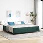 JUNG Vida Boxspringbett mit Matratze Dunkelgrün 200 x 210 cm Stoff