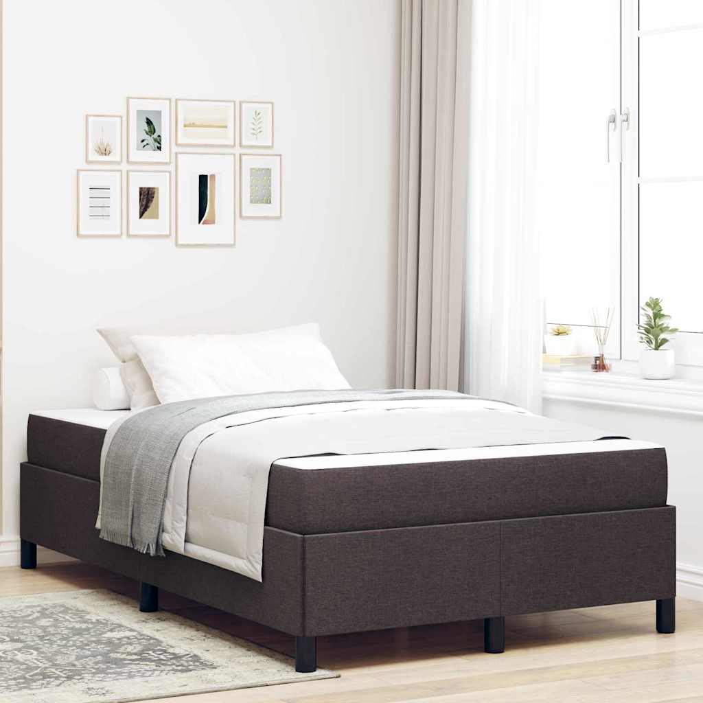 JUNG Vida Boxspringbett Dunkelbraun 120 x 200 cm Stoff