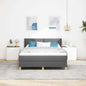 JUNG Vida Boxspringbett mit Matratze Dunkelgrau 140 x 200 cm Stoff