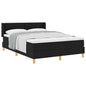 JUNG Vida Boxspringbett mit Matratze Schwarz 200 x 140 cm Polyester