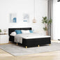 JUNG Vida Boxspringbett mit Matratze Schwarz 200 x 160 cm Polyester