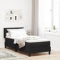 JUNG Vida Boxspringbett mit Matratze Schwarz 200 x 80 cm Polyester
