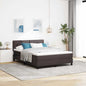 JUNG Vida Boxspringbett mit Matratze Dunkelbraun 160 x 200 cm Stoff