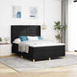 JUNG Vida Boxspringbett mit Matratze Schwarz 140 x 200 cm Stoff