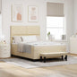 JUNG Vida Boxspringbett mit Matratze Creme 160 x 200 cm Stoff