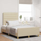JUNG Vida Bettgestell mit Kopfteil Creme 120 x 190 cm Stoff