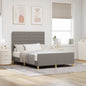 JUNG Vida Bettgestell mit Kopfteil Taupe 140 x 200 cm Stoff