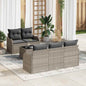 JUNG Vida Garten-Sofa-Set mit Kissen 6 pcs Hellgrau und Dunkelgrau