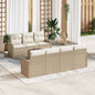 JUNG Vida Gartensofa-set mit Kissen mit Speicher 8 pcs Beige und Creme