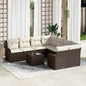 JUNG Vida Gartensofa-set mit Kissen mit Speicher 9 pcs Braun und Creme