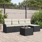 JUNG Vida Gartensofa-set mit Speicher 6 pcs Braun Poly-Rattan