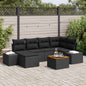 JUNG Vida Garten-Sofa-Set 7 pcs Schwarz