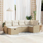 JUNG Vida Sofa Set mit Kissen 7 pcs Poly-Rattan