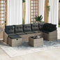 JUNG Vida Sofa Set mit Kissen 8 pcs Poly-Rattan