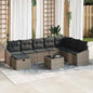 JUNG Vida Sofa Set mit Kissen 8 pcs Poly-Rattan
