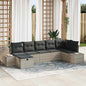 JUNG Vida Sofa Set mit Kissen 8 pcs Poly-Rattan