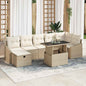 JUNG Vida Garten-Sofa-Set 8 pcs Beige Poly-Rattan