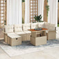 JUNG Vida Garten-Sofa-Set 8 pcs Beige Poly-Rattan