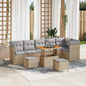 JUNG Vida Gartensofa-set 8 pcs Beige Poly-Rattan